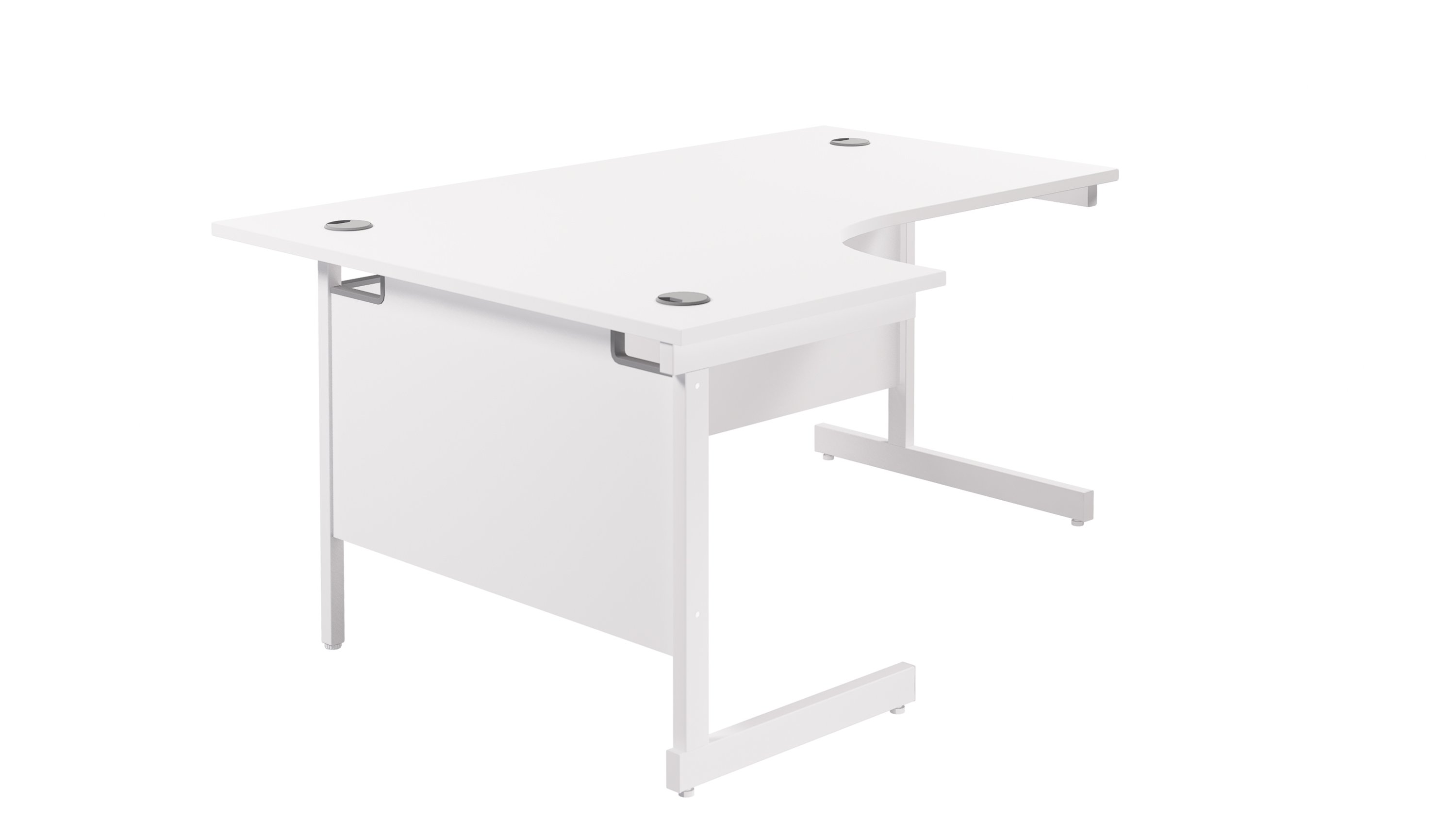 TC Single Leg Corner Desk 1600x1200mm with Pedestal Included - Office ...