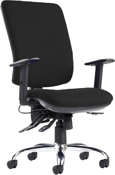 Dams Senza Ergo 24hr Ergonomic Task Chair - Black
