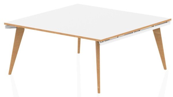 Dynamic Oslo Square Boardroom Table - 1600 x 1600mm - Warm Oak
