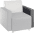 Teknik Cube Modular Reception Chair USB Arm - Left