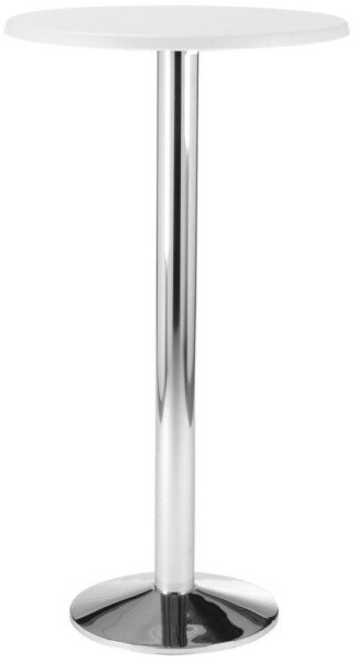 ORN Slope 800mm Diameter Round Poseur Table - White