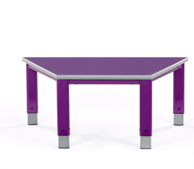 Metalliform Start Right Height Adjustable Trapezoidal Tables - 1200 x 600mm