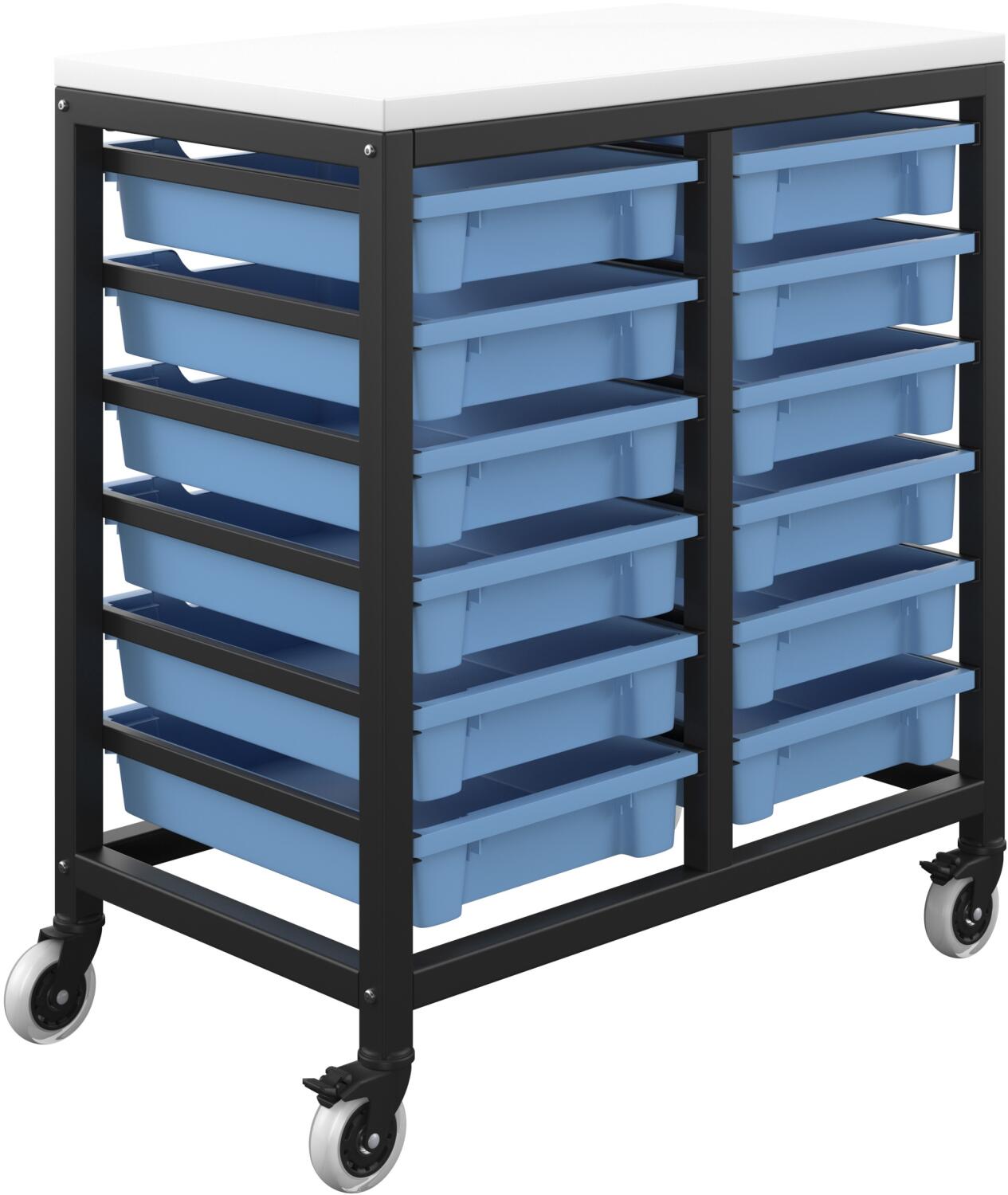 Titan 12 Draw Mobile Storage Unit for Compact Classrooms - Office ...
