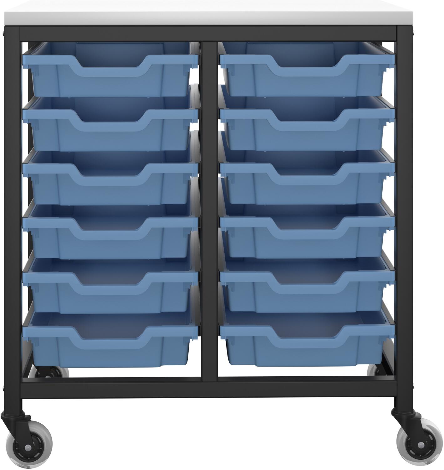 Titan 12 Draw Mobile Storage Unit for Compact Classrooms - Office ...