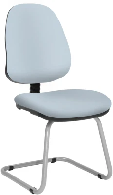 Elite Team Plus Upholstered Cantilever Meeting Chair with Silver Frame