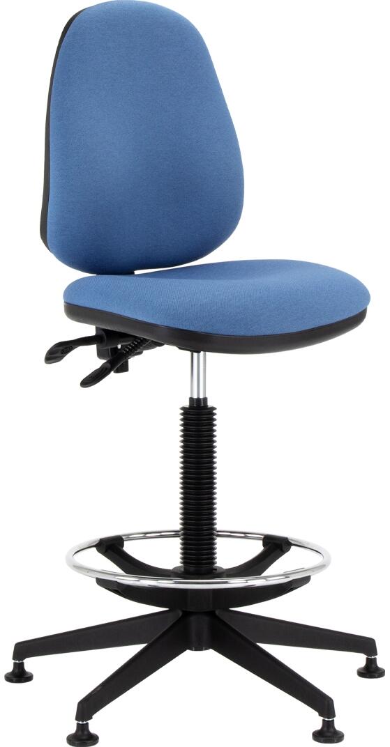 Elite Team Plus Upholstered Draughtsman Chair with Warranty Office