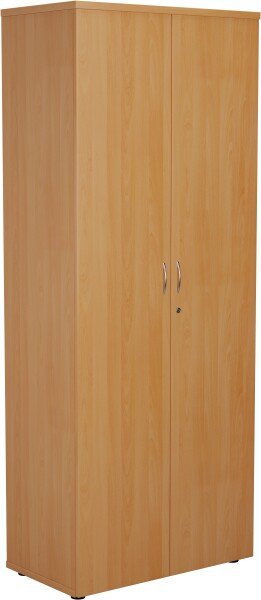TC Double Door Cupboard with 4 Shelves - 2000mm High - Beech