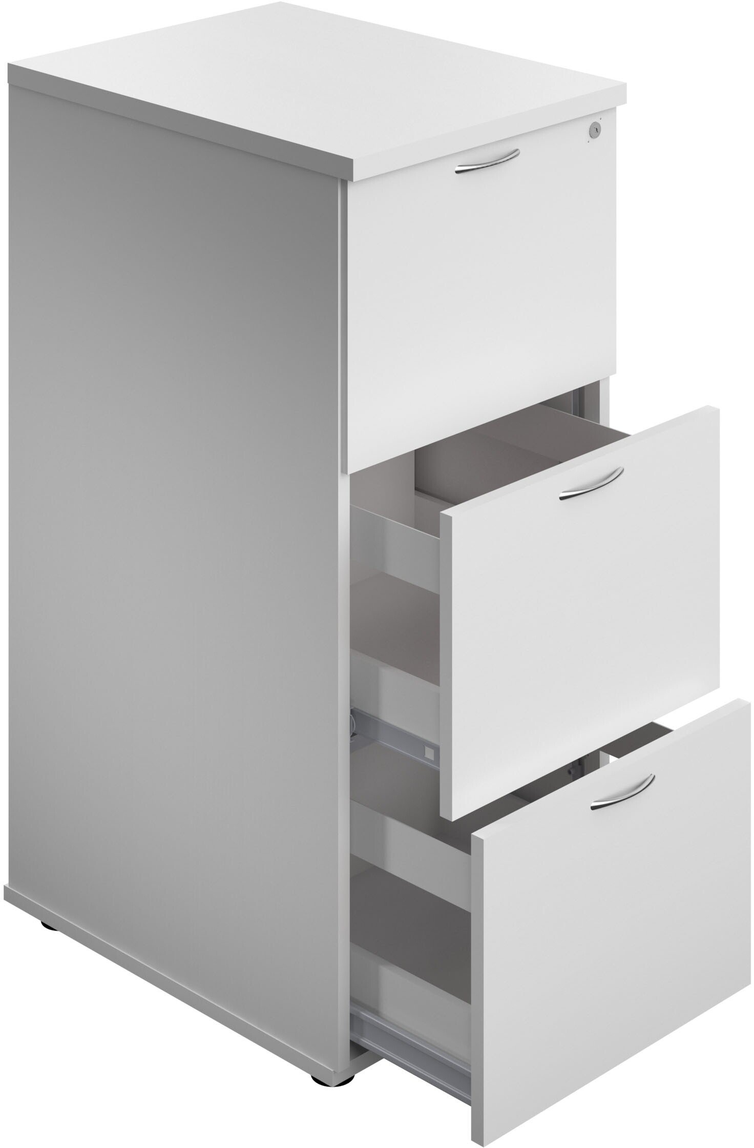 white filing cabinets