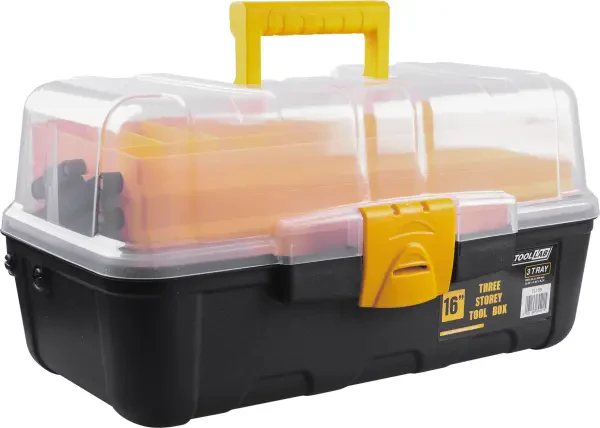 Tool-Lab Multi Functional Cantilever Storage Box 3 Storey Trays - 16
