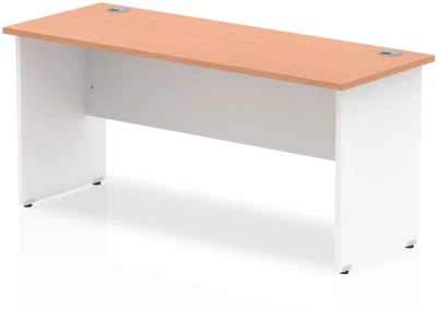 Dynamic Impulse Two-Tone Rectangular Desk with Panel End Legs - 600mm Depth