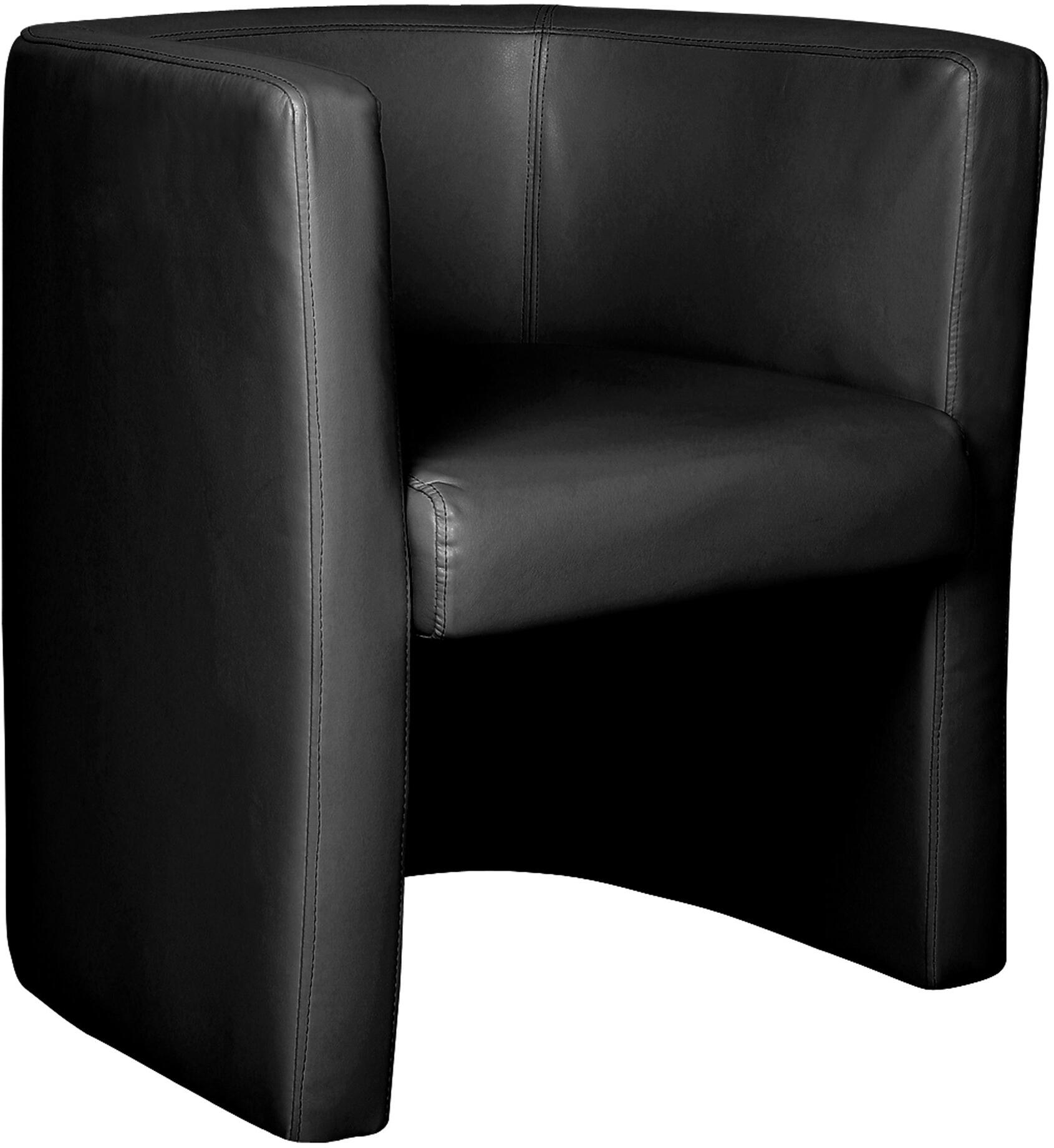 Nautilus Milano Leather Tub Chair Contemporary Classic Design