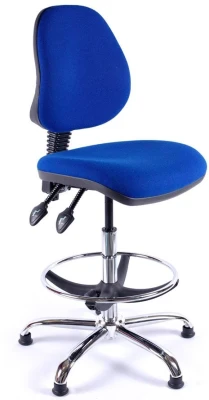 Chilli Chrome Medium Back Operator Chair