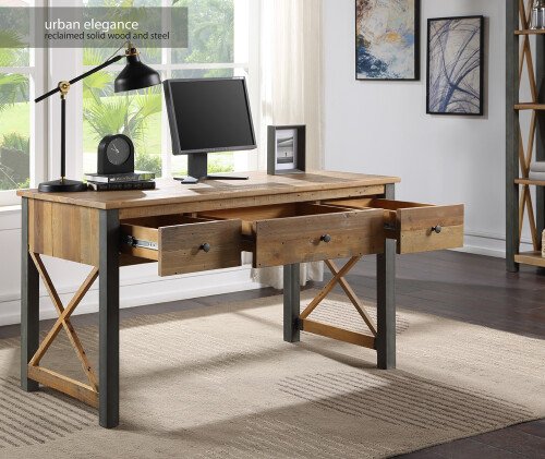 Urban Elegance Reclaimed Home Office Desk/Dressing Table