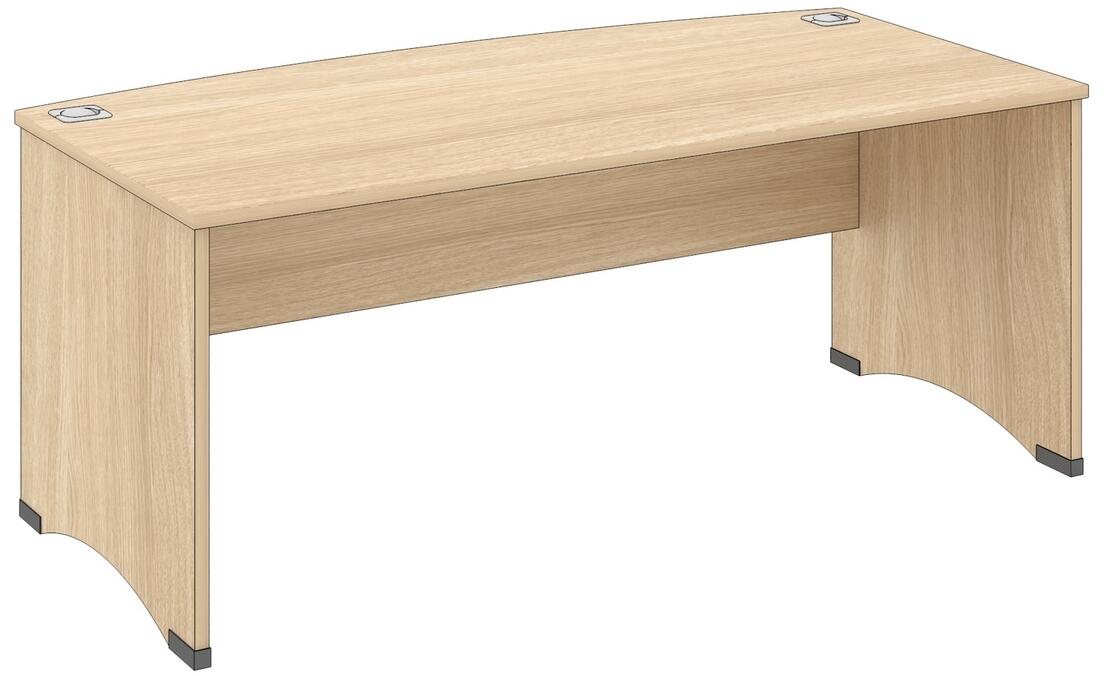 Windsor Bow Fronted Executive Desk
