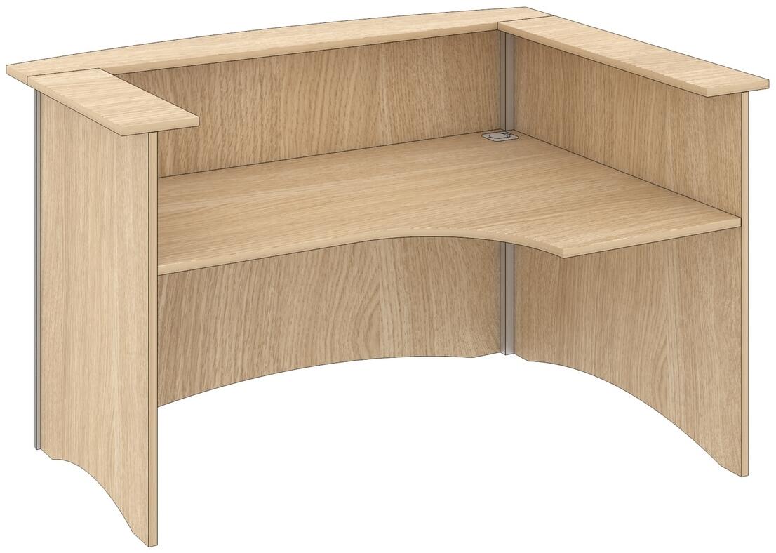 Windsor Bow Fronted Reception Desk