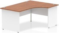Dynamic Two-Tone Corner Desk with Panel End Legs - (w) 1600mm x (d) 1200mm