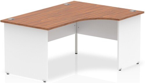 Dynamic Two-Tone Corner Desk with Panel End Legs - (w) 1800mm x (d) 1200mm