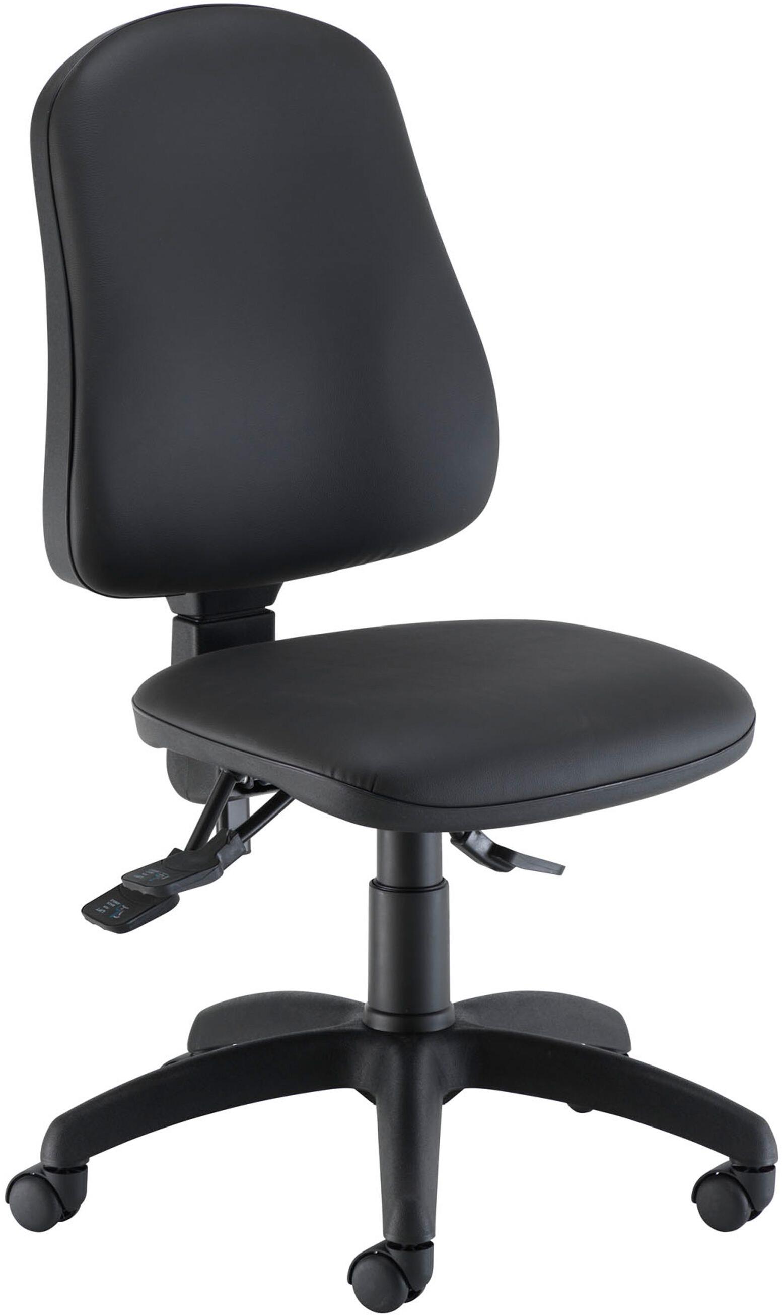 TC Calypso 2 Vinyl High Back Operator Chair with Chrome Base - Office Furniture Direct