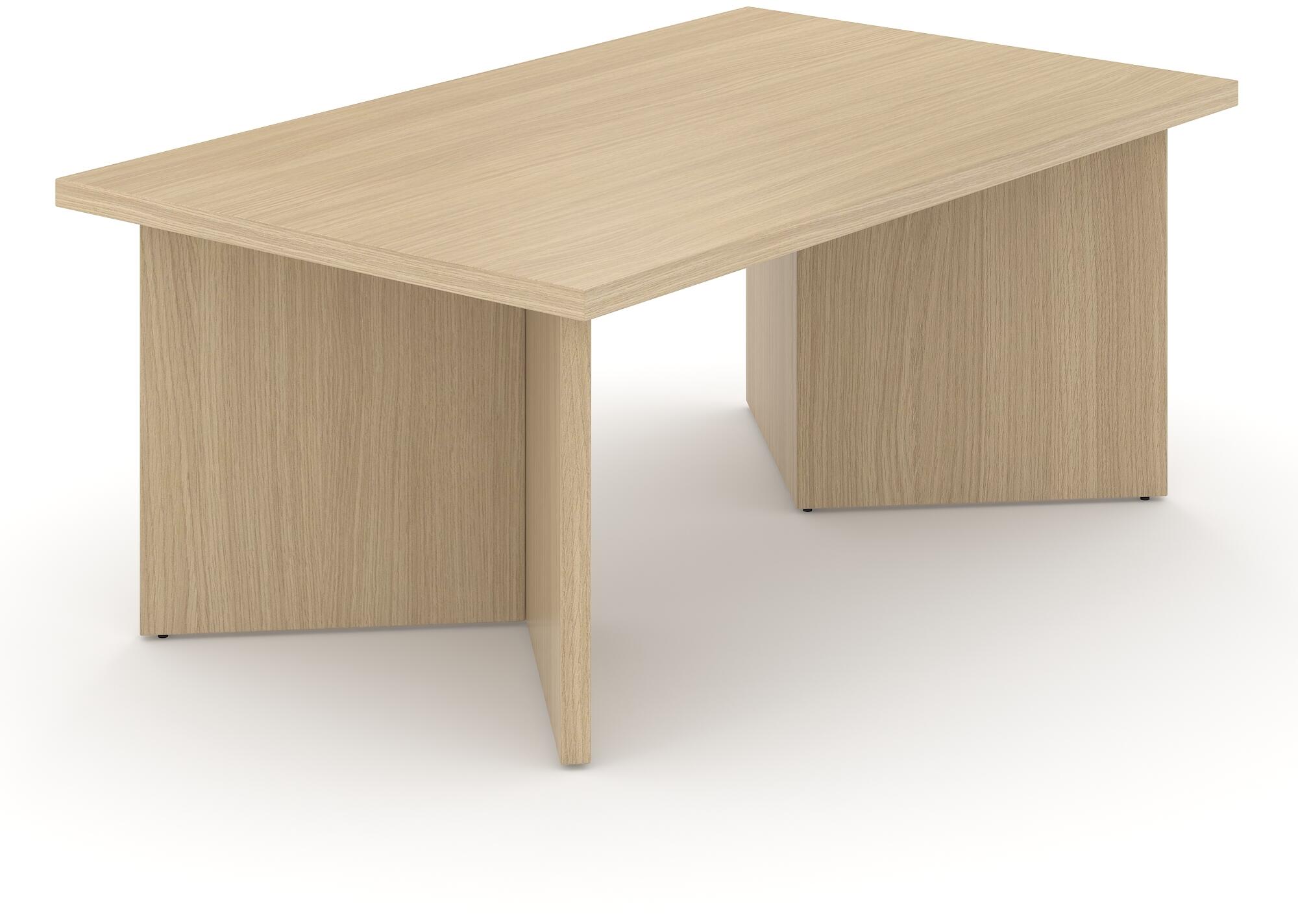 Narbutas Optima Rectangular Coffee Table in Amber Oak Mfc Office