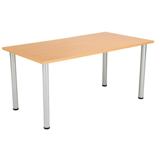 TC One Fraction Plus Rectangular Meeting Table - 1600 x 800mm - Beech