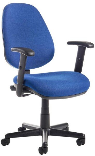 Gentoo Bilbao Operators Chair with Adjustable Arms - Blue