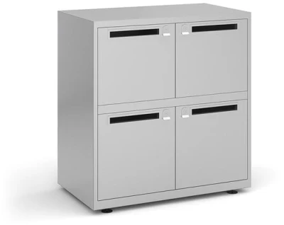Bisley Metal Quadruple Door Letterbox Cupboard - 869mm High