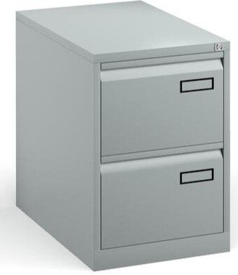 Bisley Steel 2 Drawer Public Sector Contract Filing Cabinet 711mm