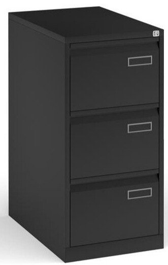 Bisley Public Sector Contract 3 Drawer Steel Filing Cabinet 1016mm - Black