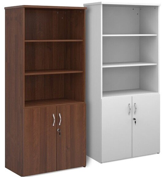 Office Elephant OE05-R740W Standard bookcase 740mm high with one adjustable shelf in walnut 