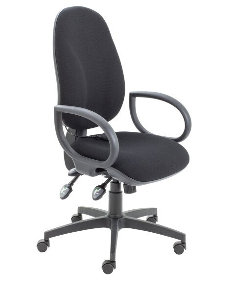TC Concept Maxi Ergo Chair With Fixed Arms - Black