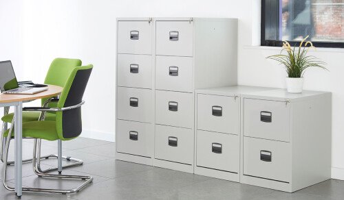 Dams Contract 3 Drawer Steel Filing Cabinet