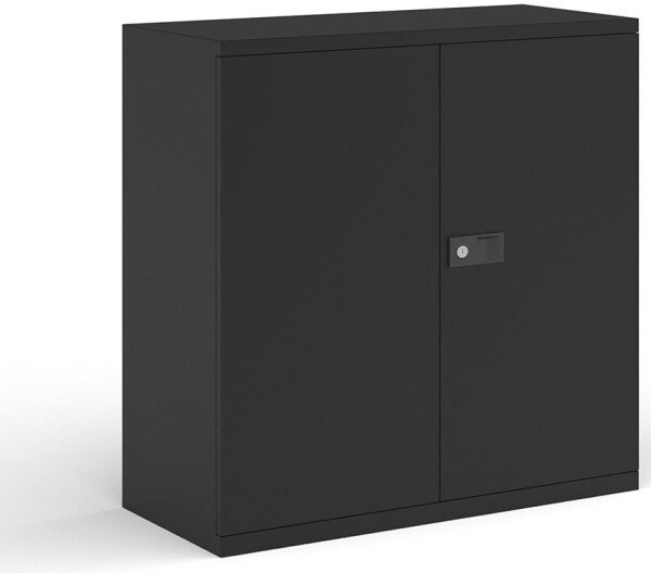 Bisley Contract Steel Cupboard with 1 Shelf - Black