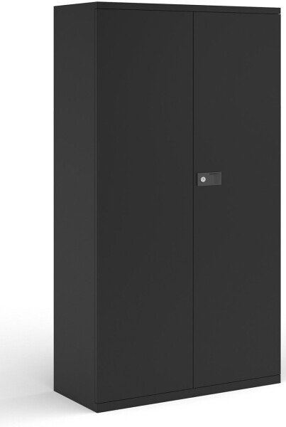 Bisley Contract Steel Cupboard with 3 Shelves - Black