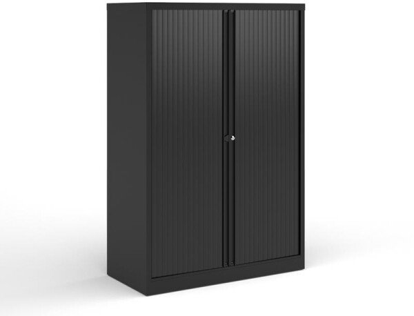 Bisley Systems Storage Medium Tambour Cupboard 1570mm - Black