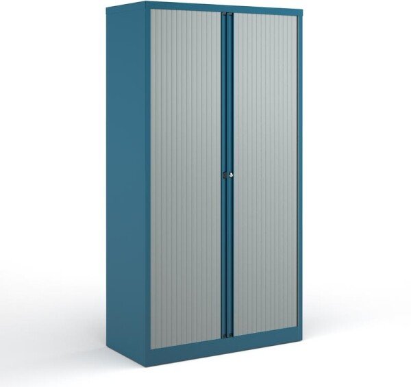 Bisley Systems Storage High Tambour Cupboard 1970mm - Colour - Blue