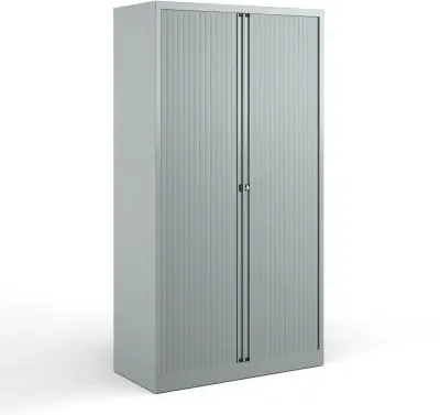 Bisley Metal Double Door Tambour Cupboard - 1970mm High