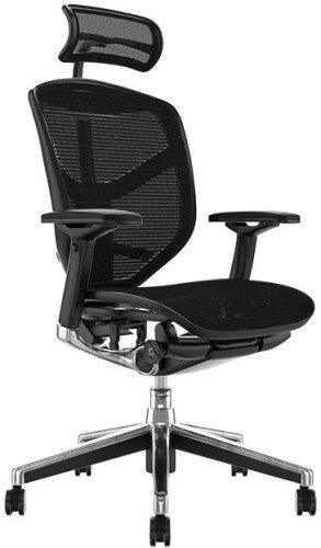 Comfort Enjoy Elite Mesh Chair with Headrest - Black
