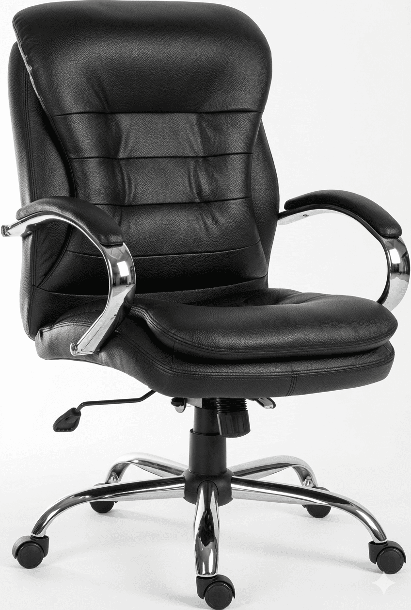 Teknik Goliath Light Executive Chair in Black Bonded Leather - Office ...