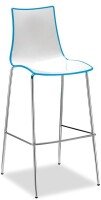 Gentoo Gecko Shell Dining Stool with White Legs