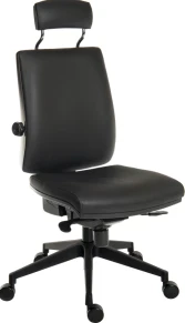 Teknik Ergo Plus Ultra HR Faux Leather Chair - Black