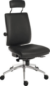 Teknik Ergo Plus Premier HR 24 Hour Faux Leather Chair - Black