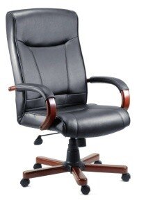 Teknik Kingston Bonded Leather Executive Chair - Mahogany