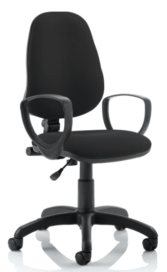 Dynamic Eclipse Plus 1 Chair with Loop Arms - Black