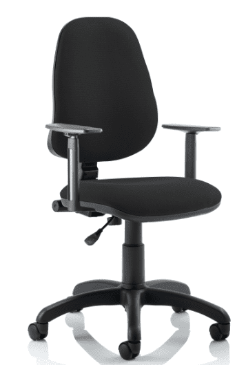 Dynamic Eclipse Plus 1 Chair with Height Adjustable Arms - Black