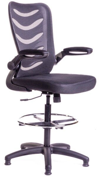 Chilli Merlin Draughtsman Chair - Black