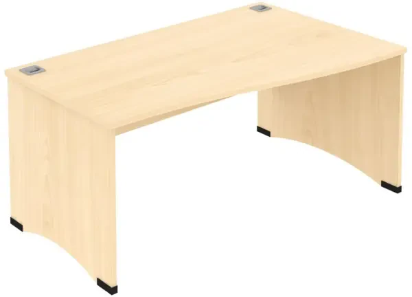 Elite Windsor Single Wave Desk 1600 x 1000-800mm