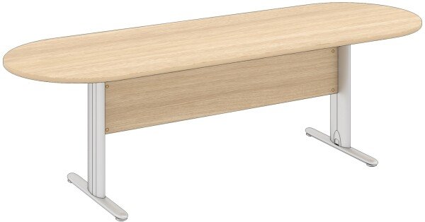 Elite Optima Plus Double D Ended Meeting Table 2400 x 800mm