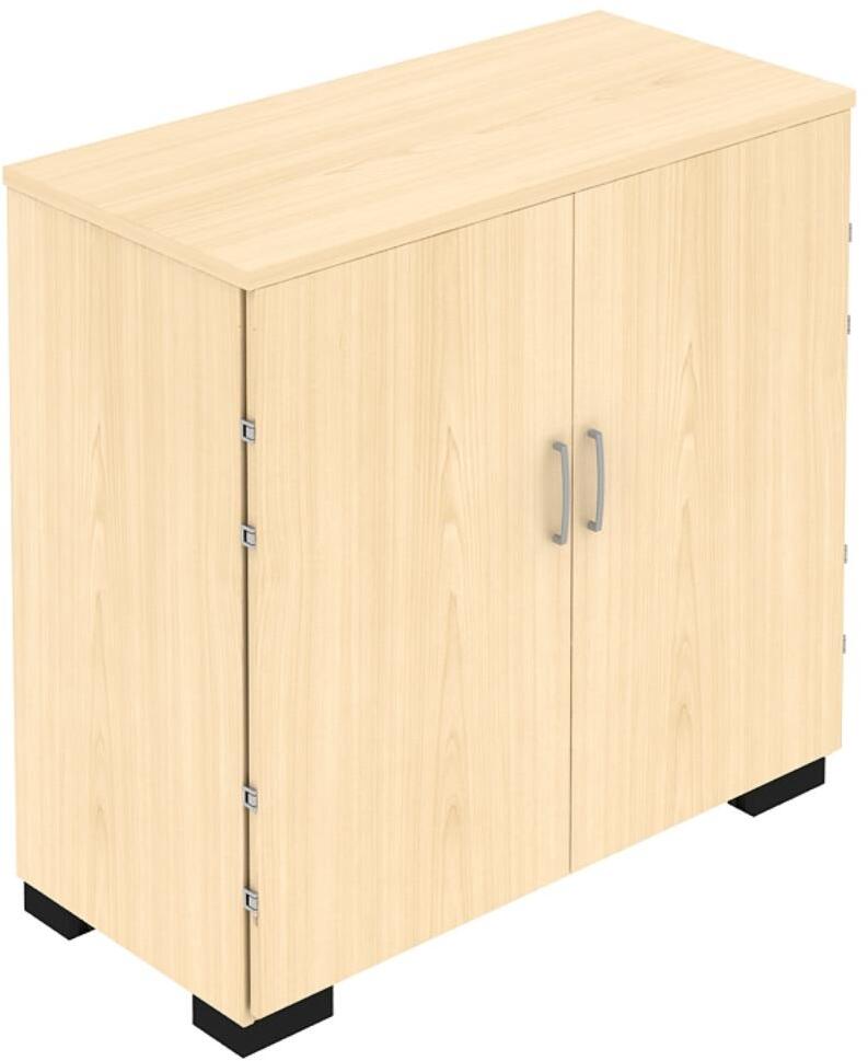 Elite Desk High Storage Unit - 990 x 500 x 1200mm - Autumn Cherry