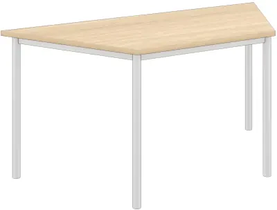 Elite Trapezoidal Training Table with Circular Legs