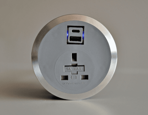 ABL Port El Grey Power Module - 1x Sockets 3.15A
